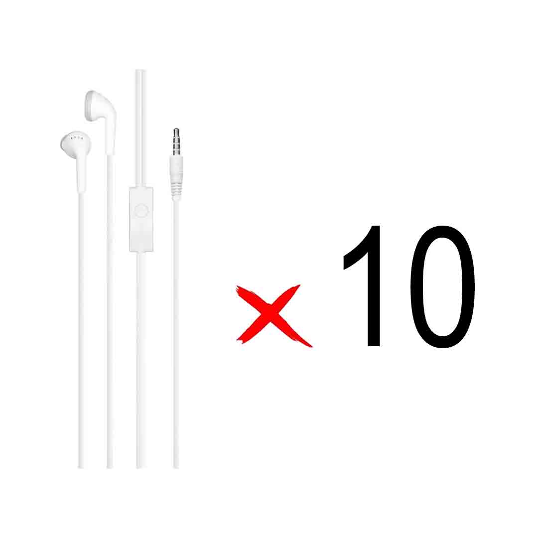 هندزفری باسیم Samsung مدل J2 - سفید (بسته 10 عددی)